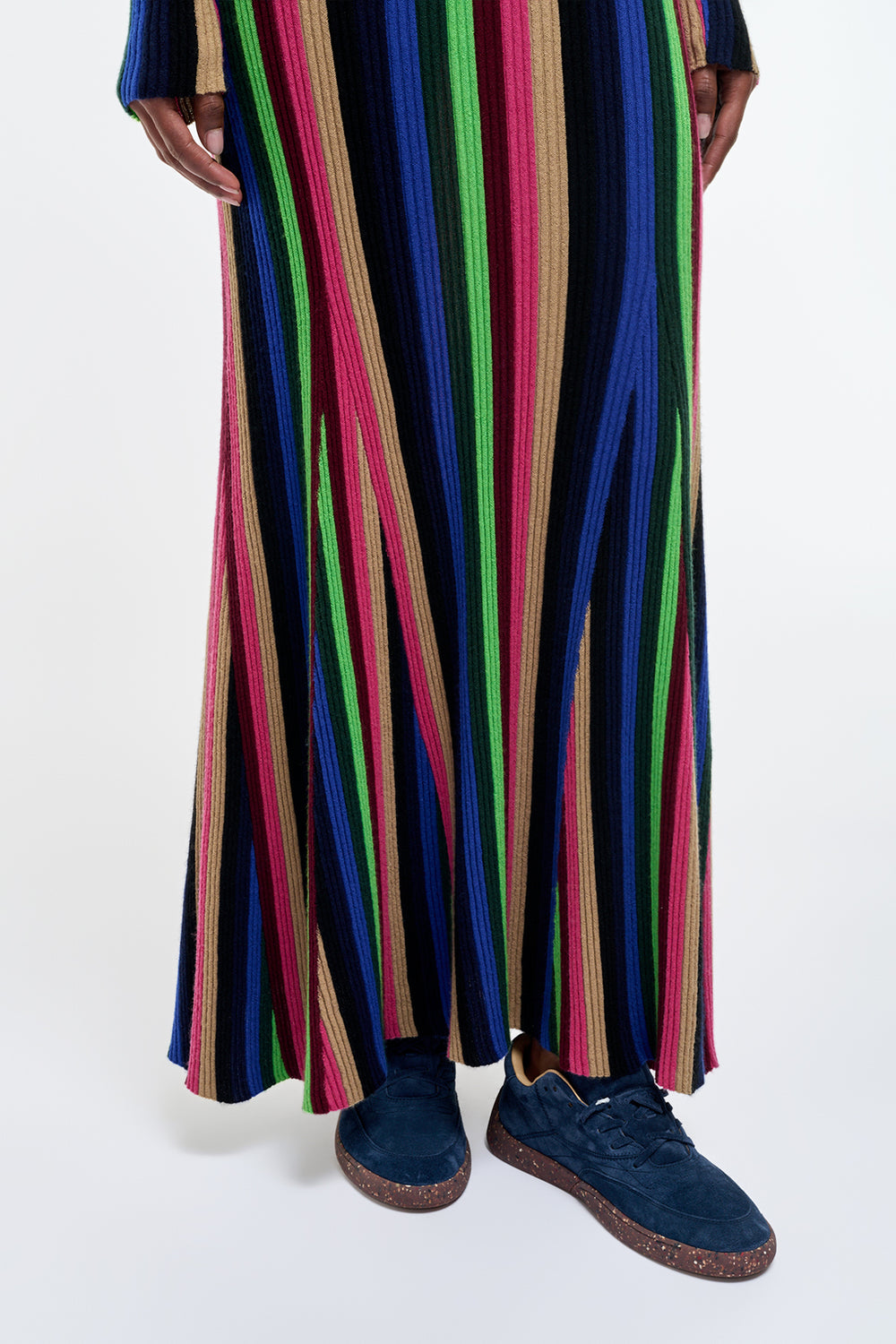 Affinity Knit Maxi Dress in Multi Silk Cashmere
