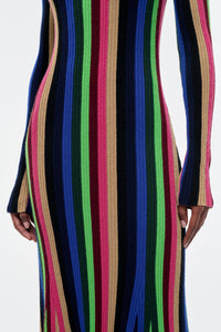 Affinity Knit Maxi Dress in Multi Silk Cashmere