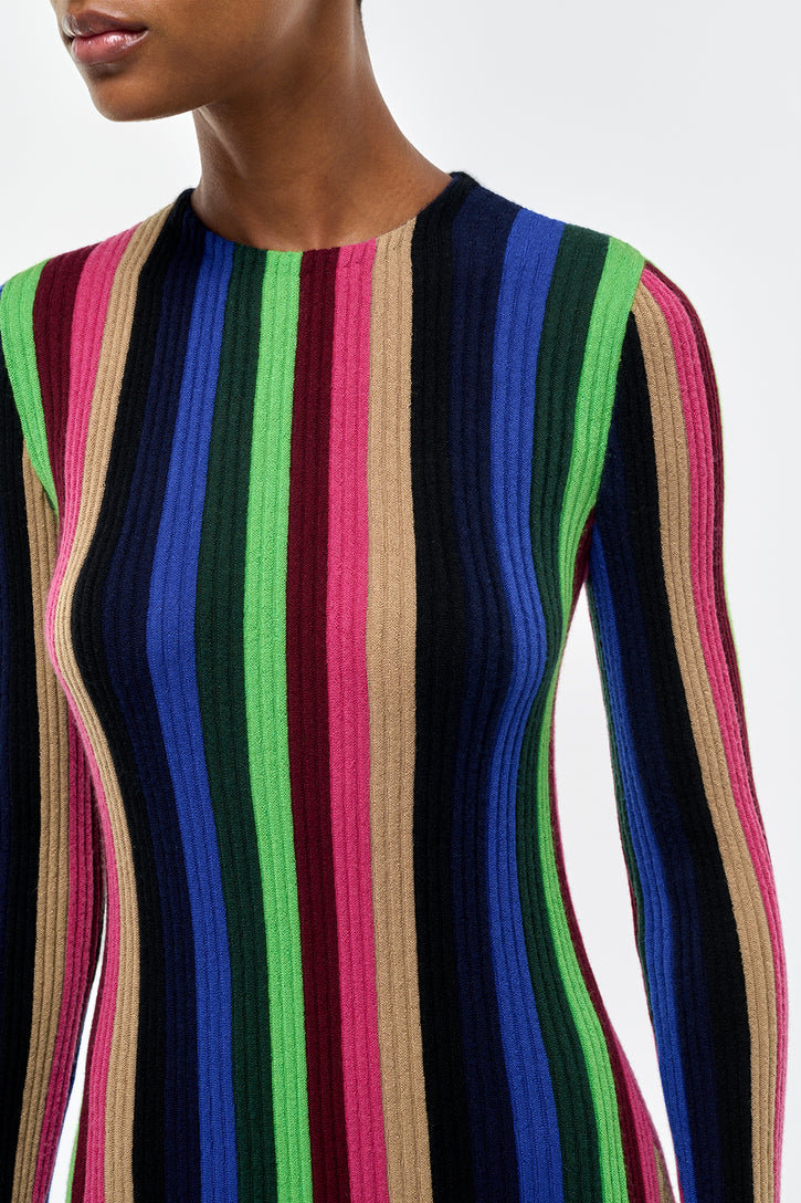 Affinity Knit Dress in Multi Silk Cashmere