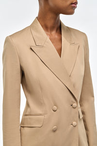 Angela Blazer in Camel Sea Island Cotton