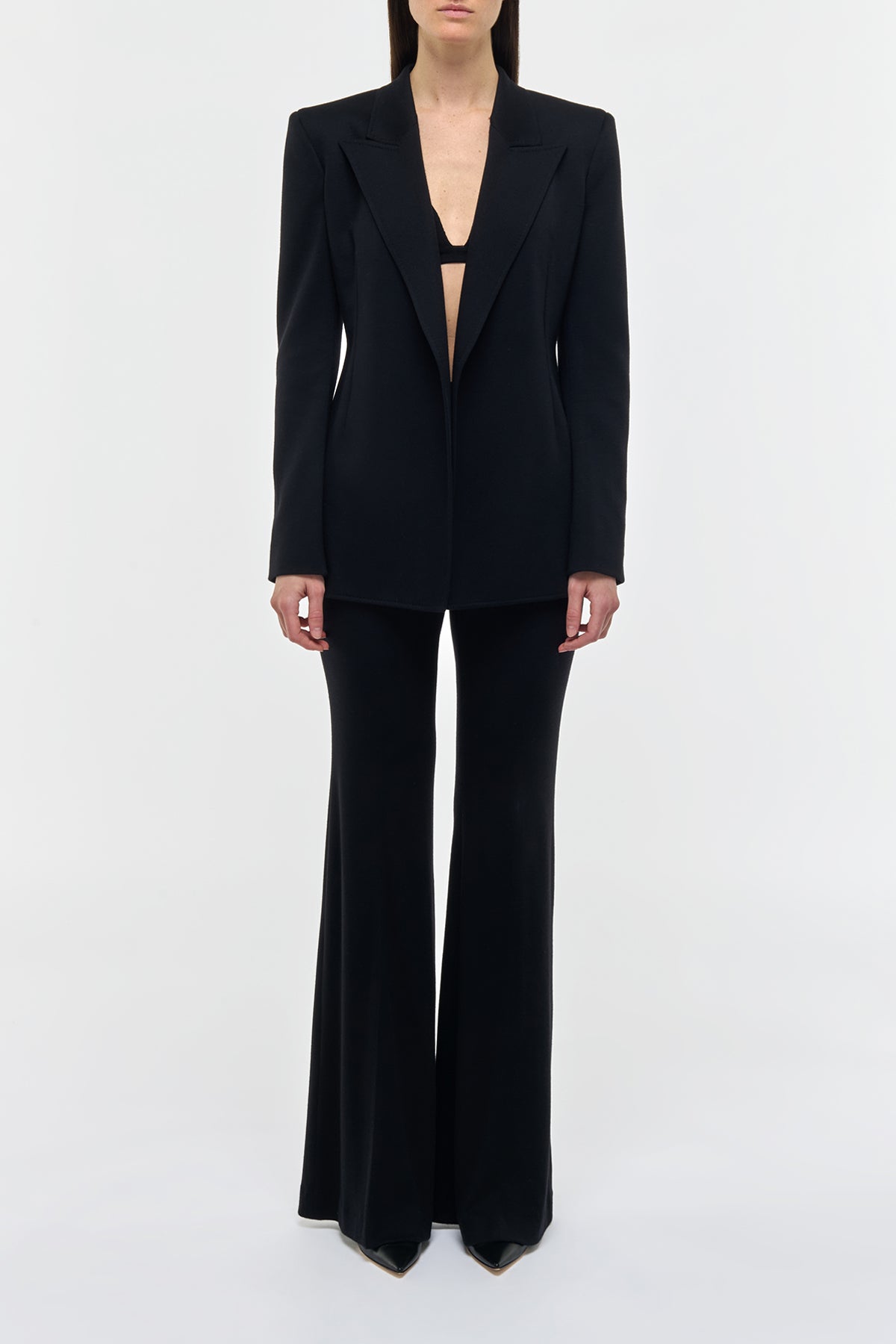 Mairi Blazer In Black Cashmere Jersey