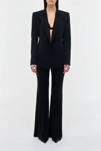 Mairi Blazer In Black Cashmere Jersey