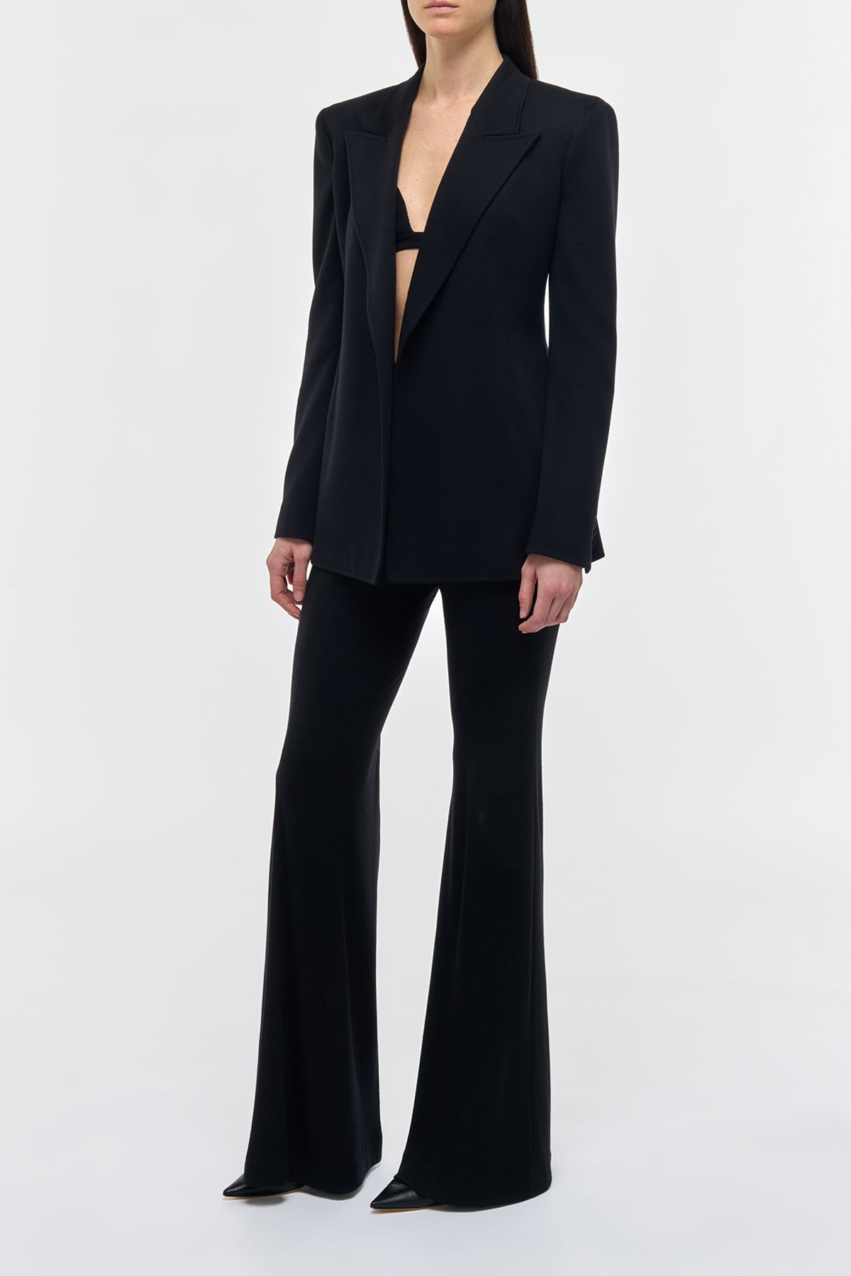 Mairi Blazer In Black Cashmere Jersey