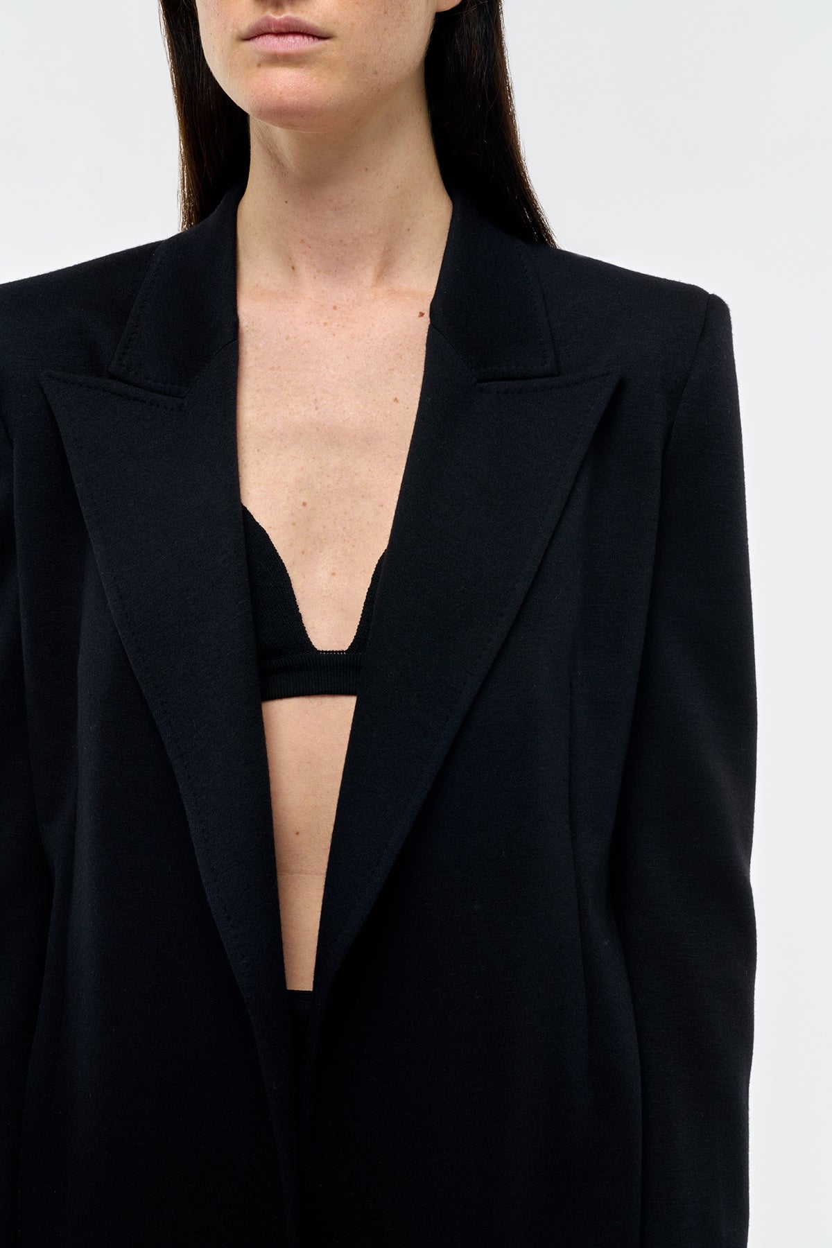 Mairi Blazer In Black Cashmere Jersey