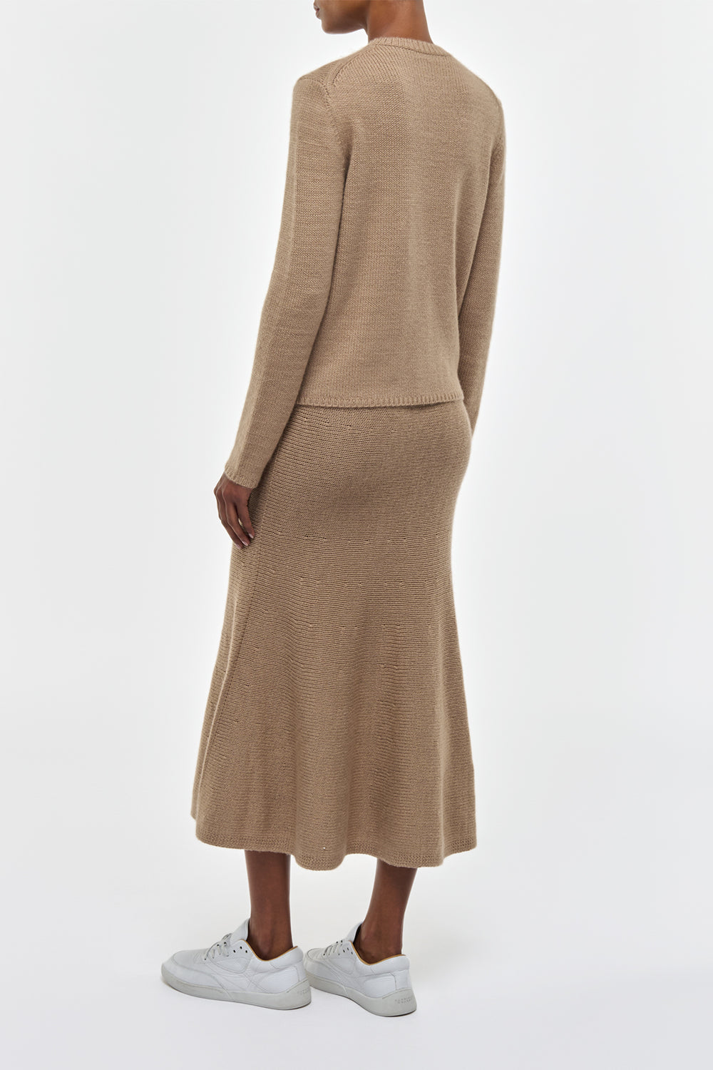 Titus Knit Sweater in Camel Cashmere