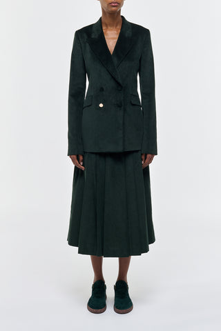 ウェズリースカート（イングリッシュグリーンシーアイランドコットンコーデュロイ）