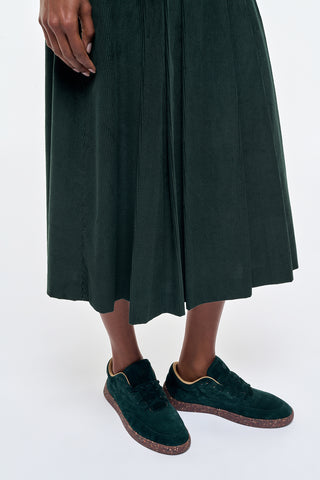 English Green Ohio Sneakers - Styled On Model | Gabriela Hearst