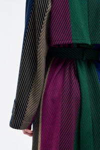 Lyra Trench Coat in Multi Cashmere