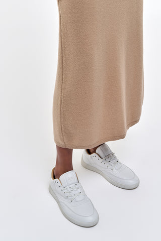 Ohio Slip-on Sneaker in White Textured Leather