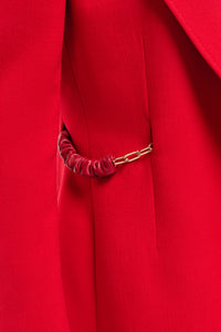 Epona Blazer in Scarlet Red Virgin Wool