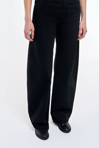 Amoret Jean in Black Recycled Cotton Denim