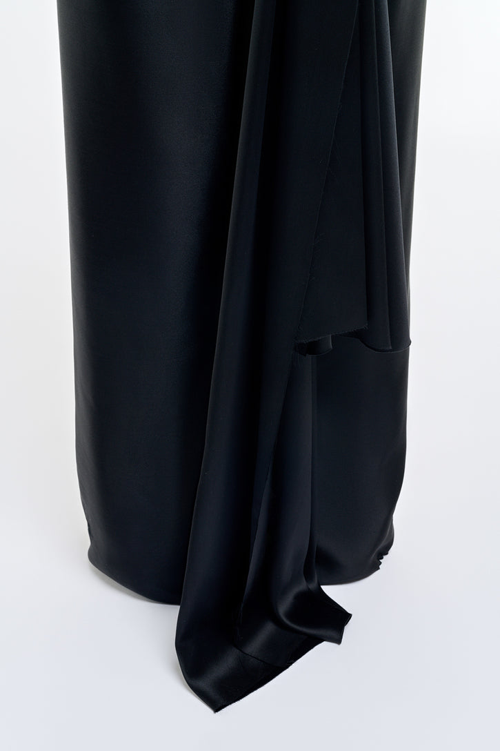 Jessamy Dress in Black Silk