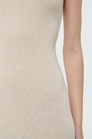 Off White Silk Knit Material - Close Up Detail | Gabriela Hearst