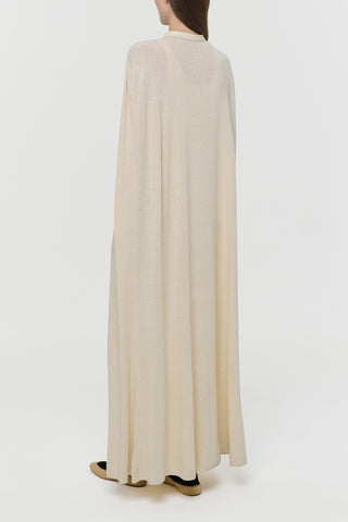 Off White Silk Laleh Cape - Back View | Gabriela Hearst