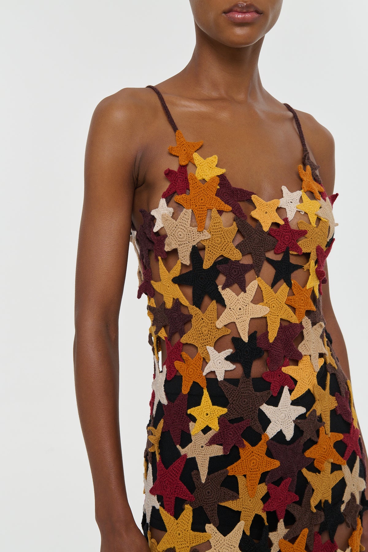 Women's Cashmere Crochet Star Maxi Slip Dress | Gabriela Hearst Women's Cashmere Crochet Star Maxi Slip Dress | Gabriela Hearst