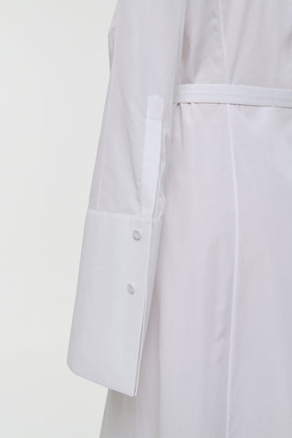 White Sea Island Cotton Carmina Dress - Cuff Detail Close-Up | Gabriela Hearst
