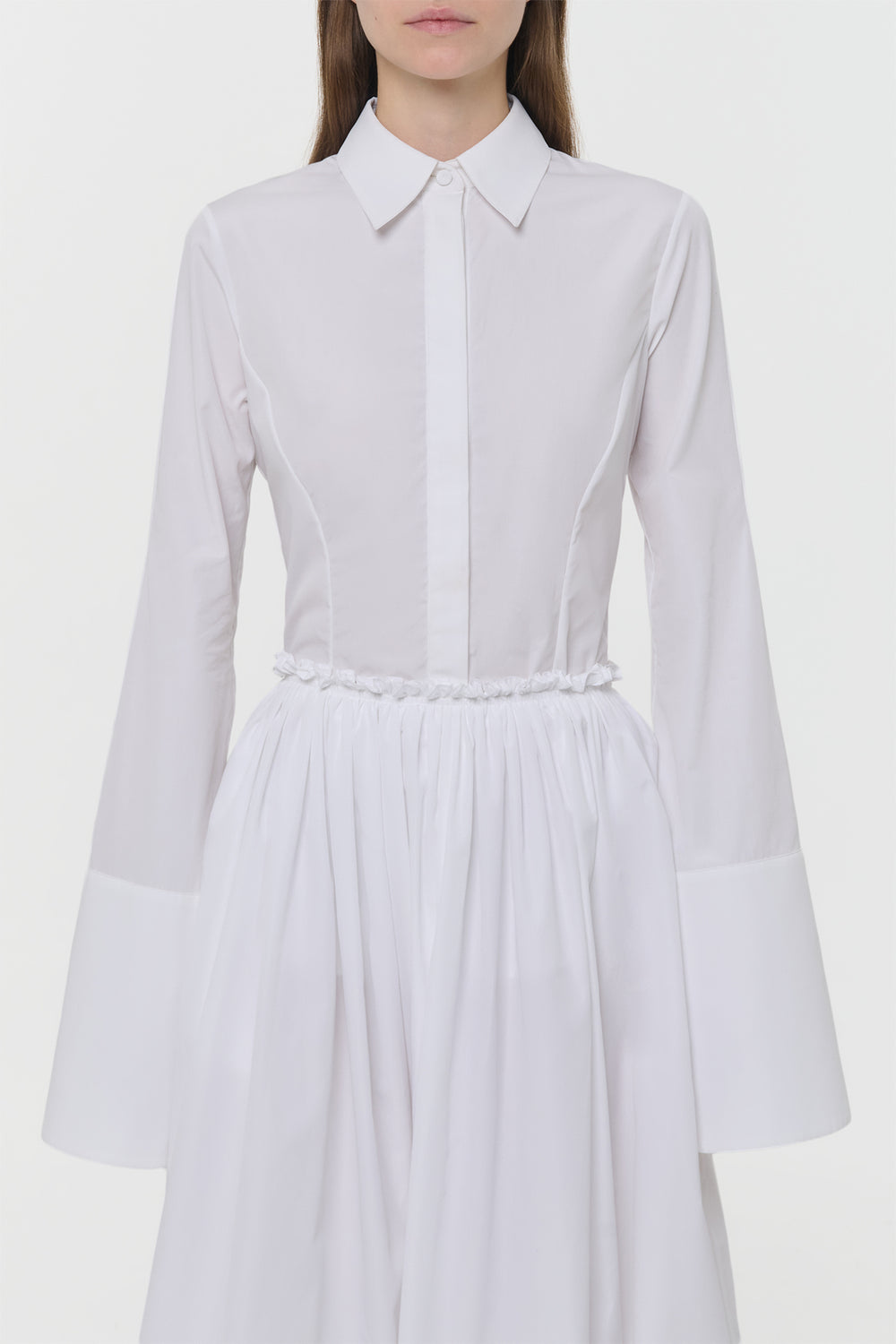 Jataya Shirt in White Sea Island Cotton