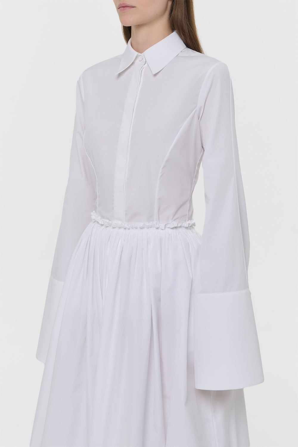 Jataya Shirt in White Sea Island Cotton