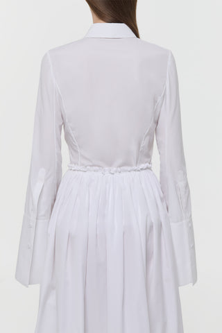 Jataya Shirt in White Sea Island Cotton