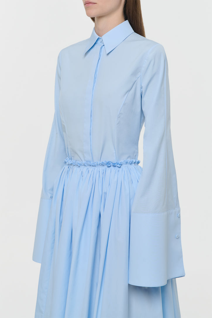 Jataya Shirt in Light Blue Sea Island Cotton