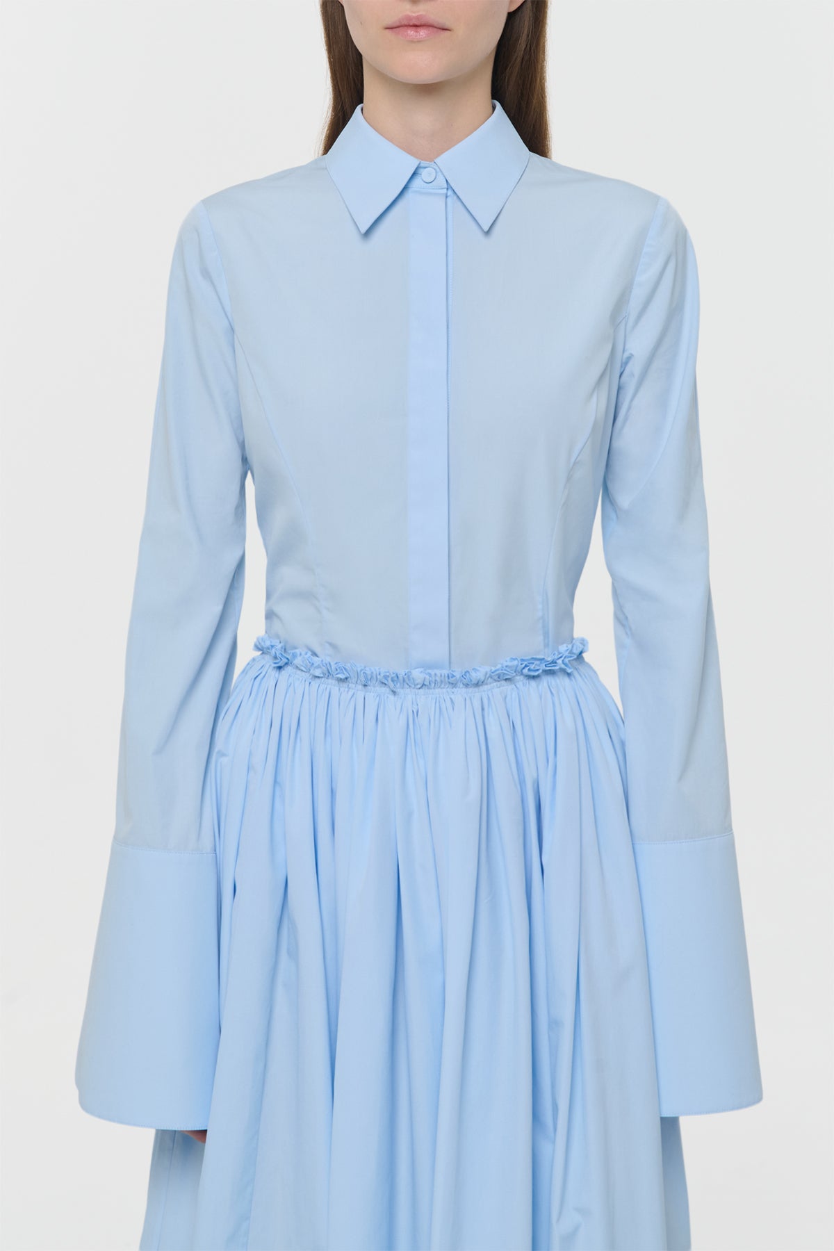 Jataya Shirt in Light Blue Sea Island Cotton