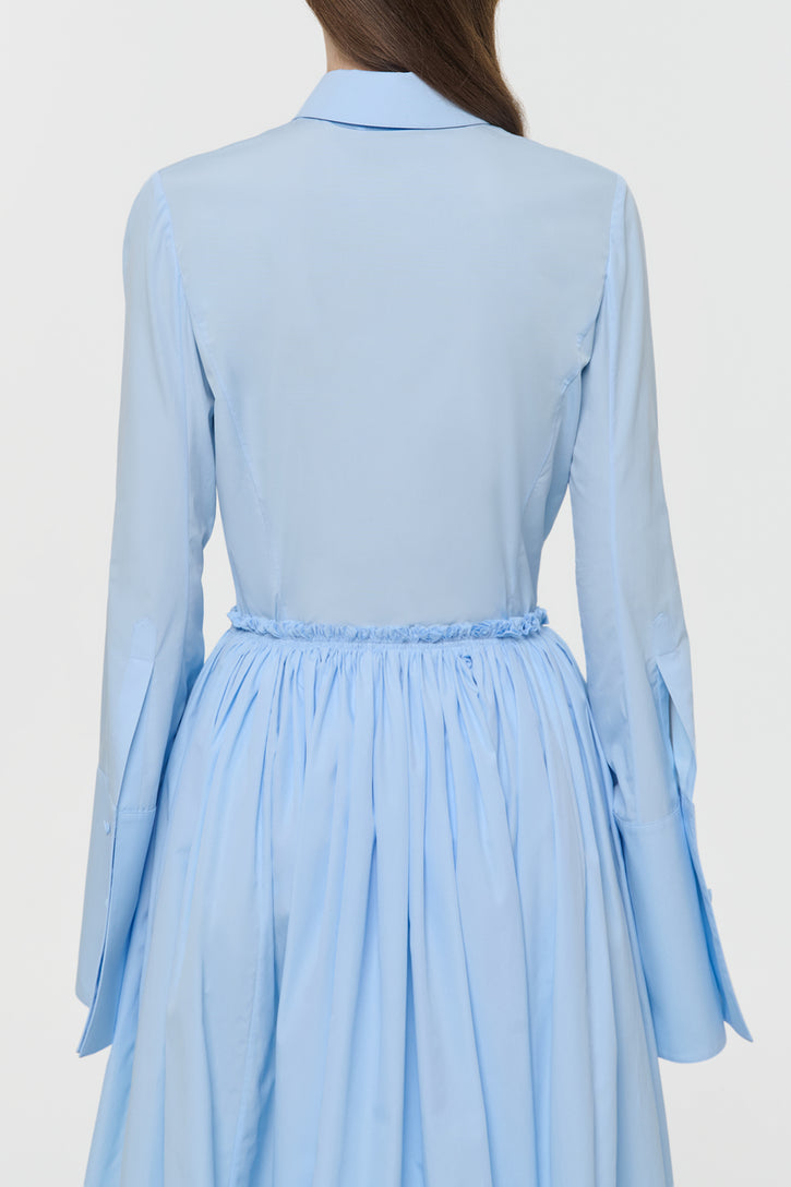 Jataya Shirt in Light Blue Sea Island Cotton