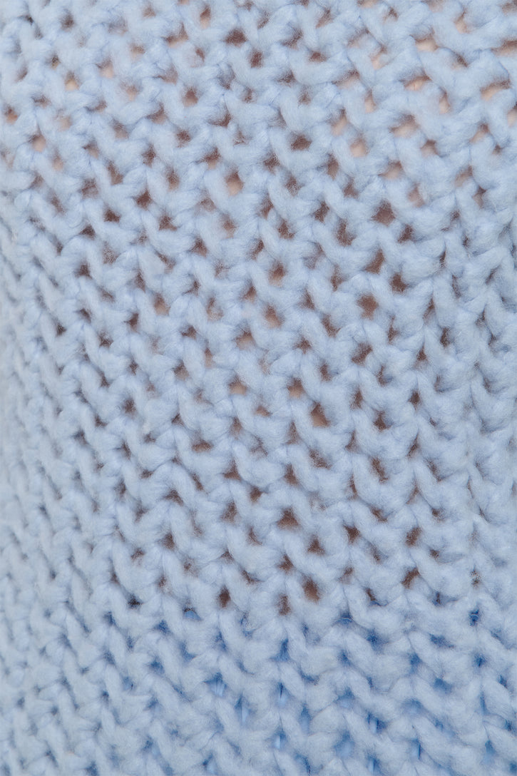 Veralune Knit Sweater in Light Blue Welfat Cashmere