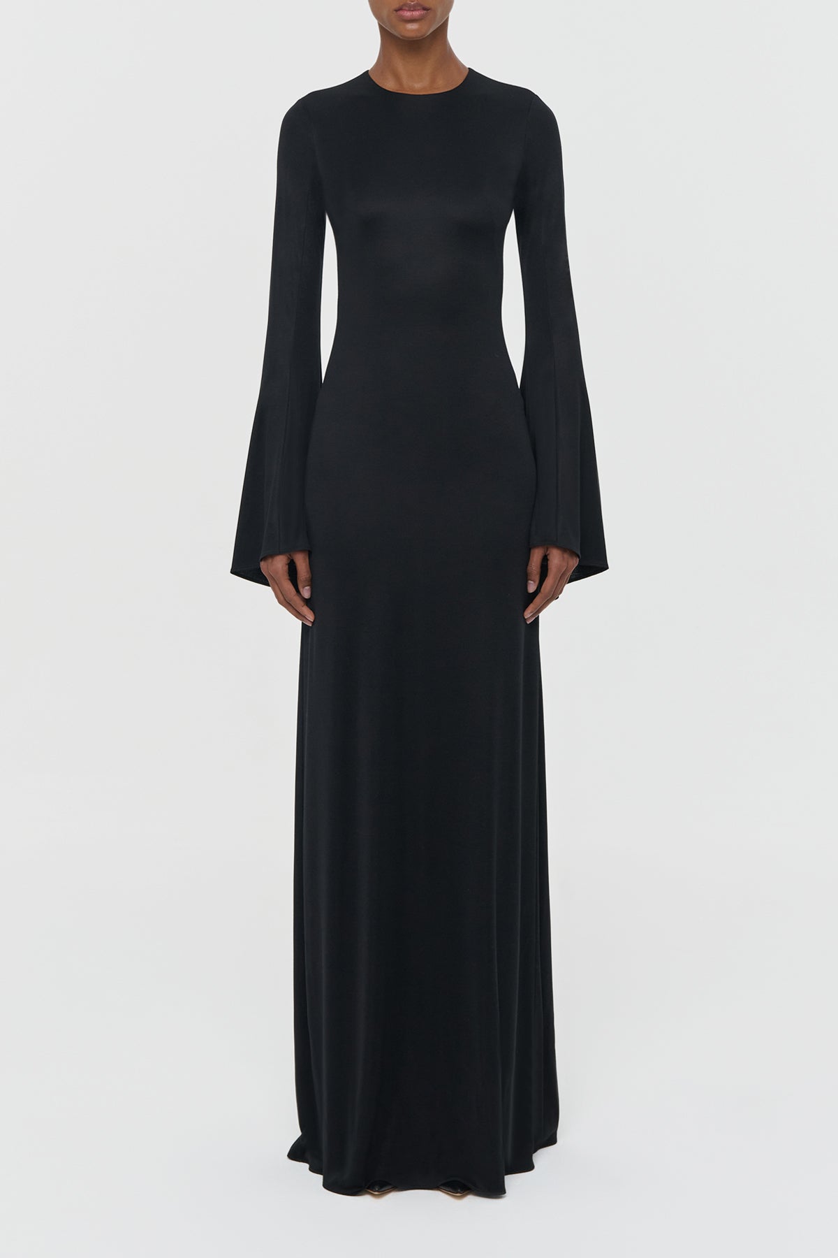 silk jersey maxi dress Embellished draped cutout silk-jersey maxi dress - tomato red