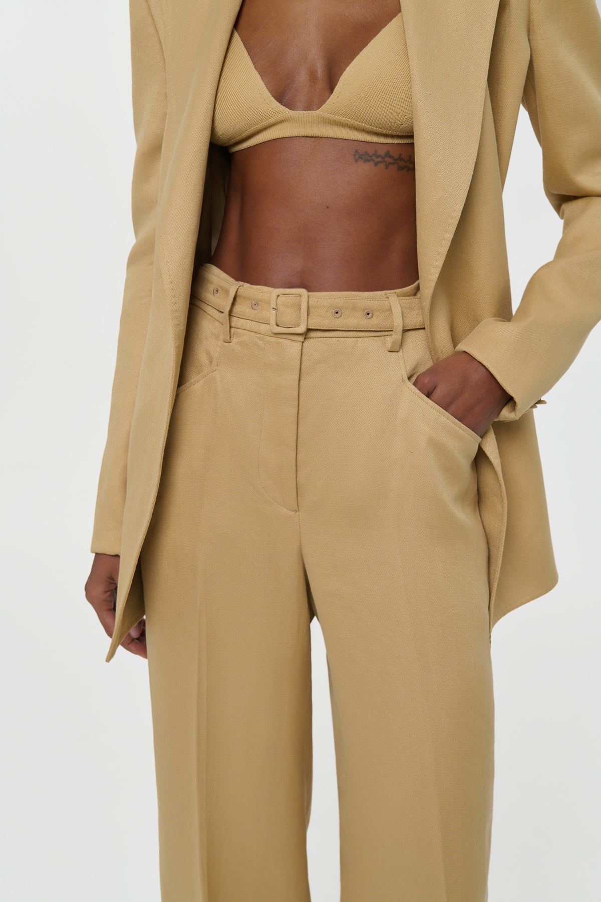 Norman Pants | Women's Linen Wide-Leg Trousers | Gabriela Hearst