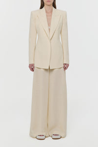 Mairi Blazer in Ivory Alpaca Wool