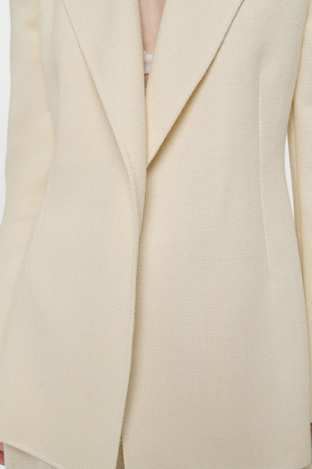 Mairi Blazer in Ivory Alpaca Wool