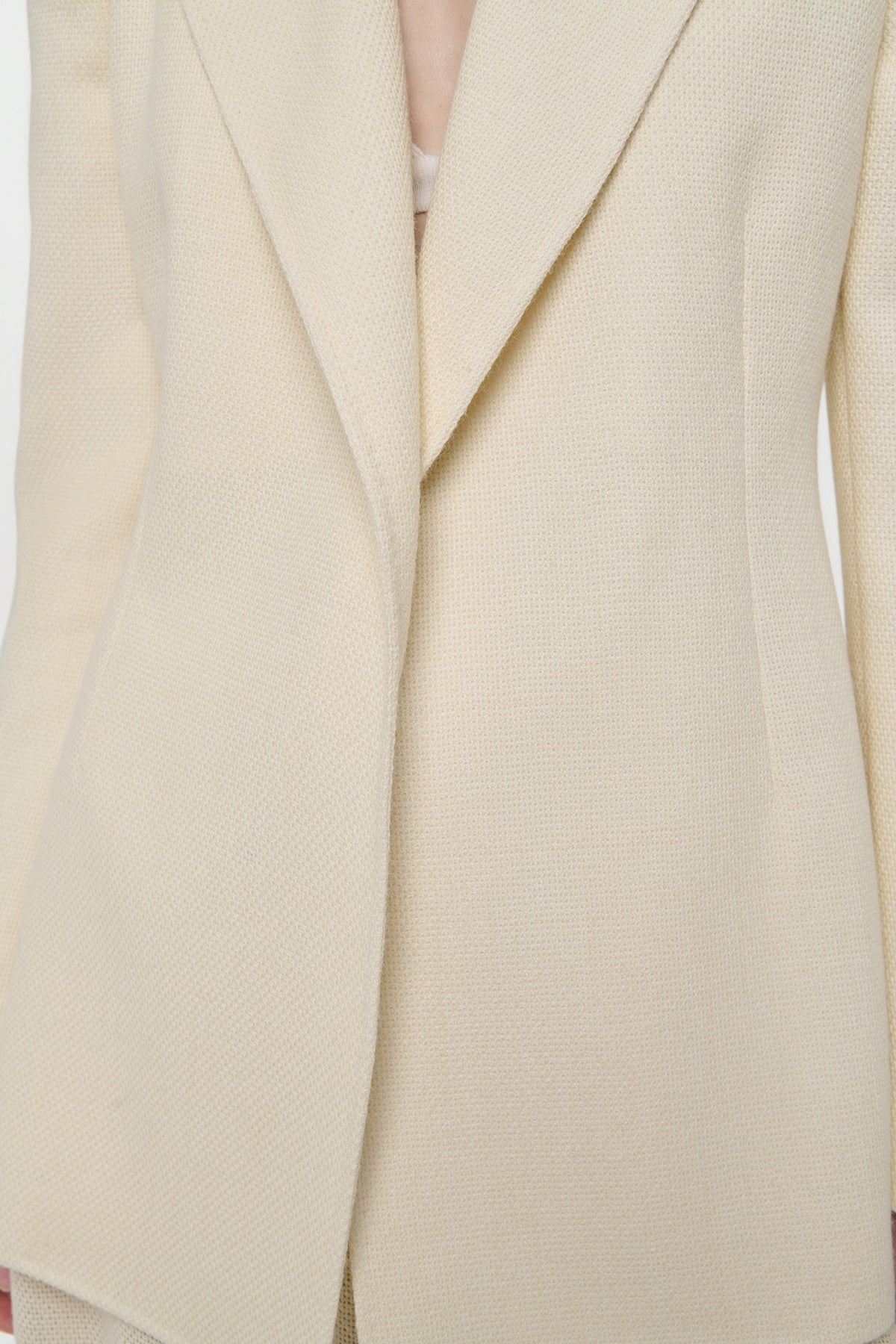 Mairi Blazer in Ivory Alpaca Wool
