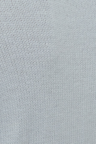 Sohan Knit Short Sleeve Polo in Light Blue Cashmere