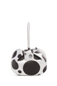 Black White Satin Nina Bag Adam Pendleton Collaboration - Back View | Gabriela Hearst