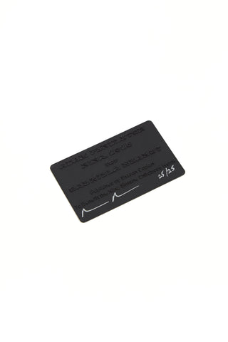 Black Artist Signature Card Adam Pendleton Nina Bag - Authenticity Certificate | Gabriela Hearst