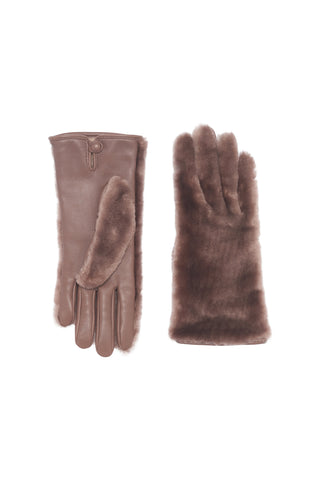 Eglantina Gloves in Mocha Shearling