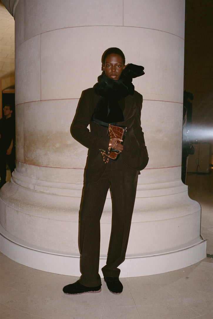 Leiva Blazer in Chocolate Cashmere Corduroy