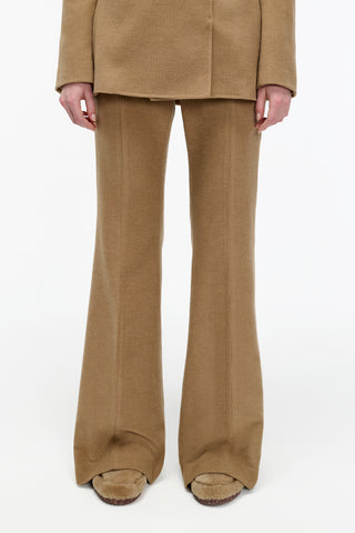 Rhein Pant in Camel Cashmere Wool Corduroy
