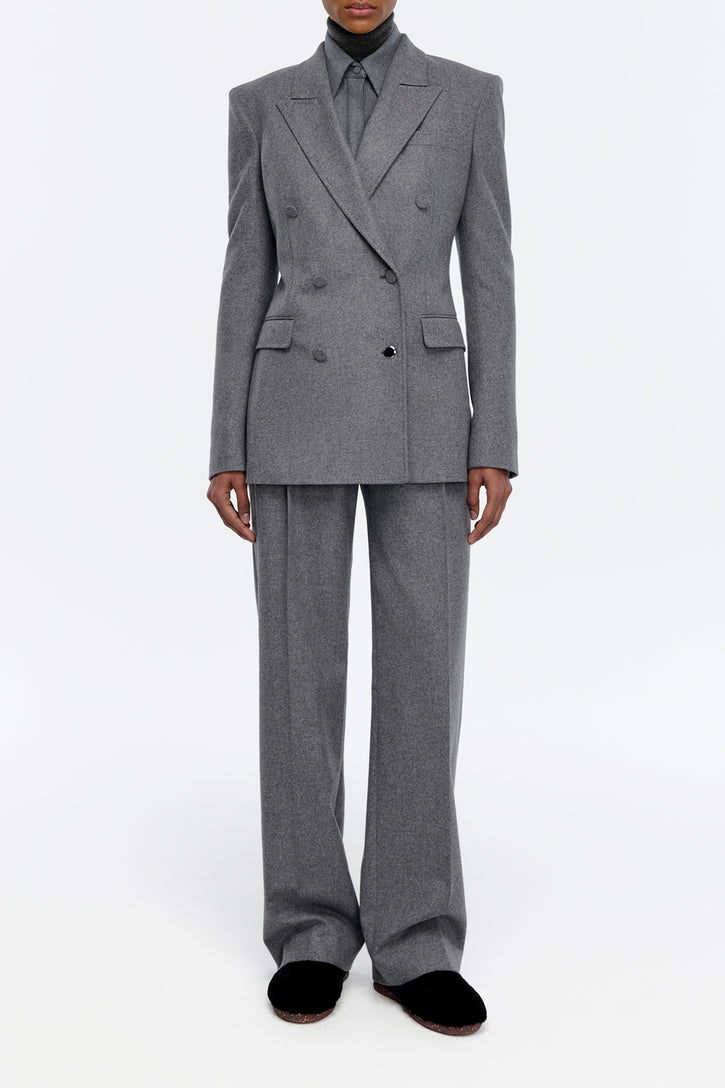 Henge Pant in Smoke Wool Cashmere Flannel