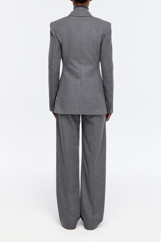 Henge Pant in Smoke Wool Cashmere Flannel