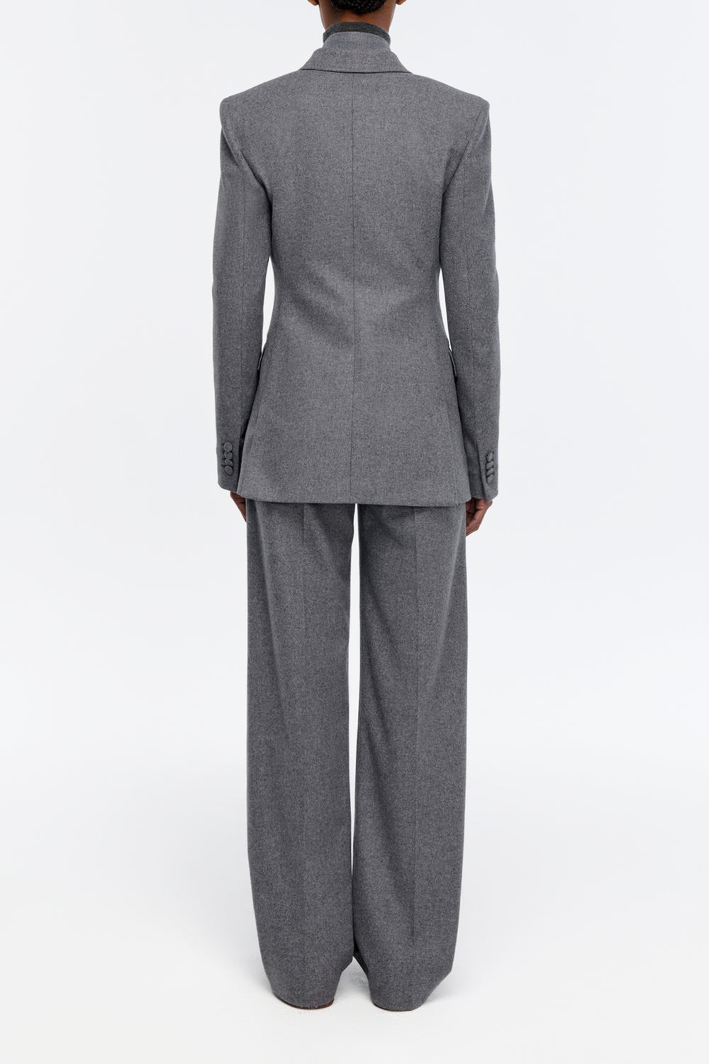 Henge Pant in Smoke Cashmere Wool Flannel
