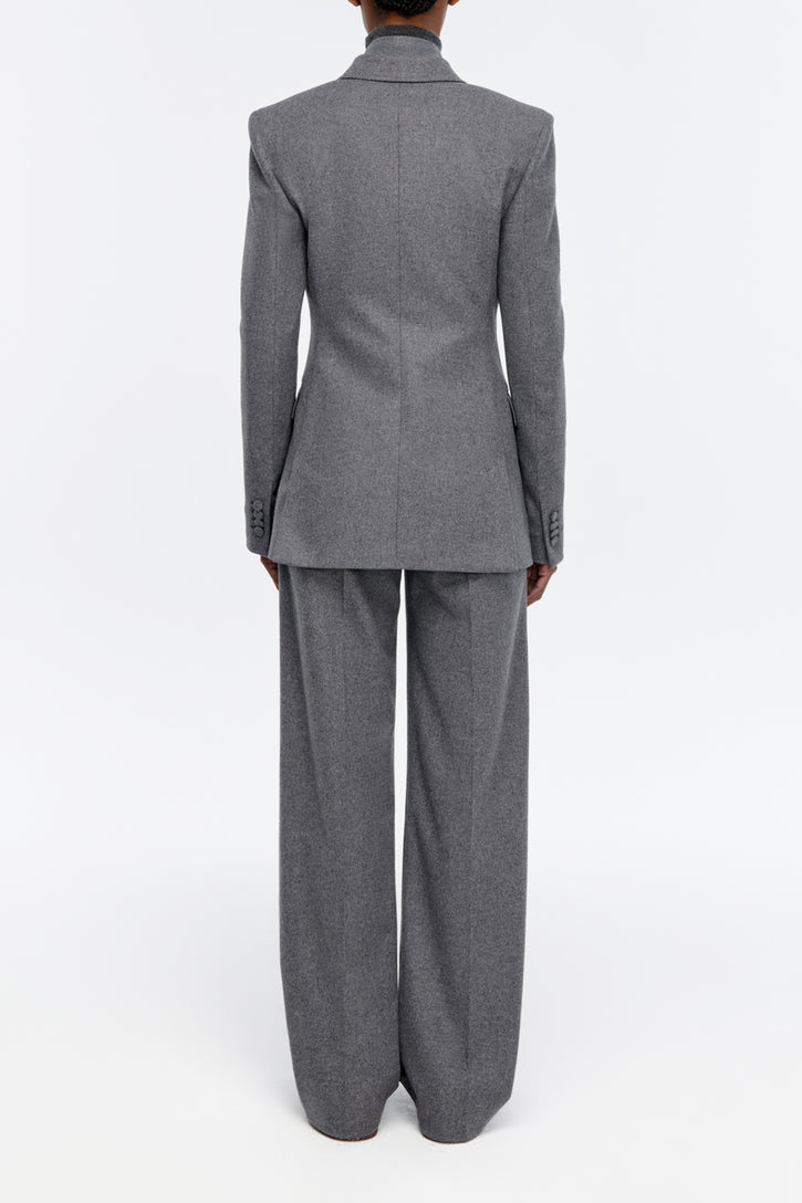 Henge Pant in Smoke Wool Cashmere Flannel