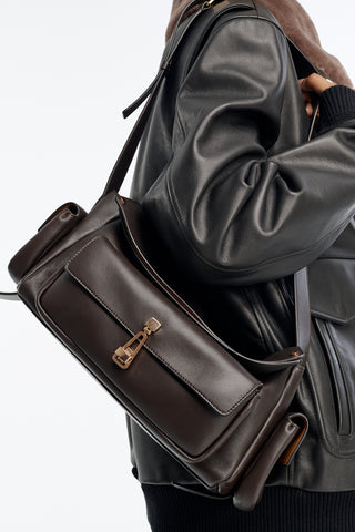 Jebb Bag in Chocolate Nappa Leather