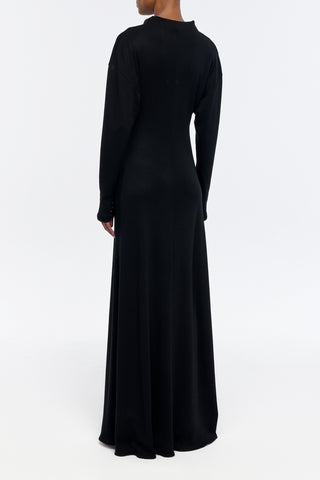 Hemera Dress in Black Cashmere Jersey