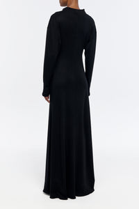 Hemera Dress in Black Cashmere Jersey