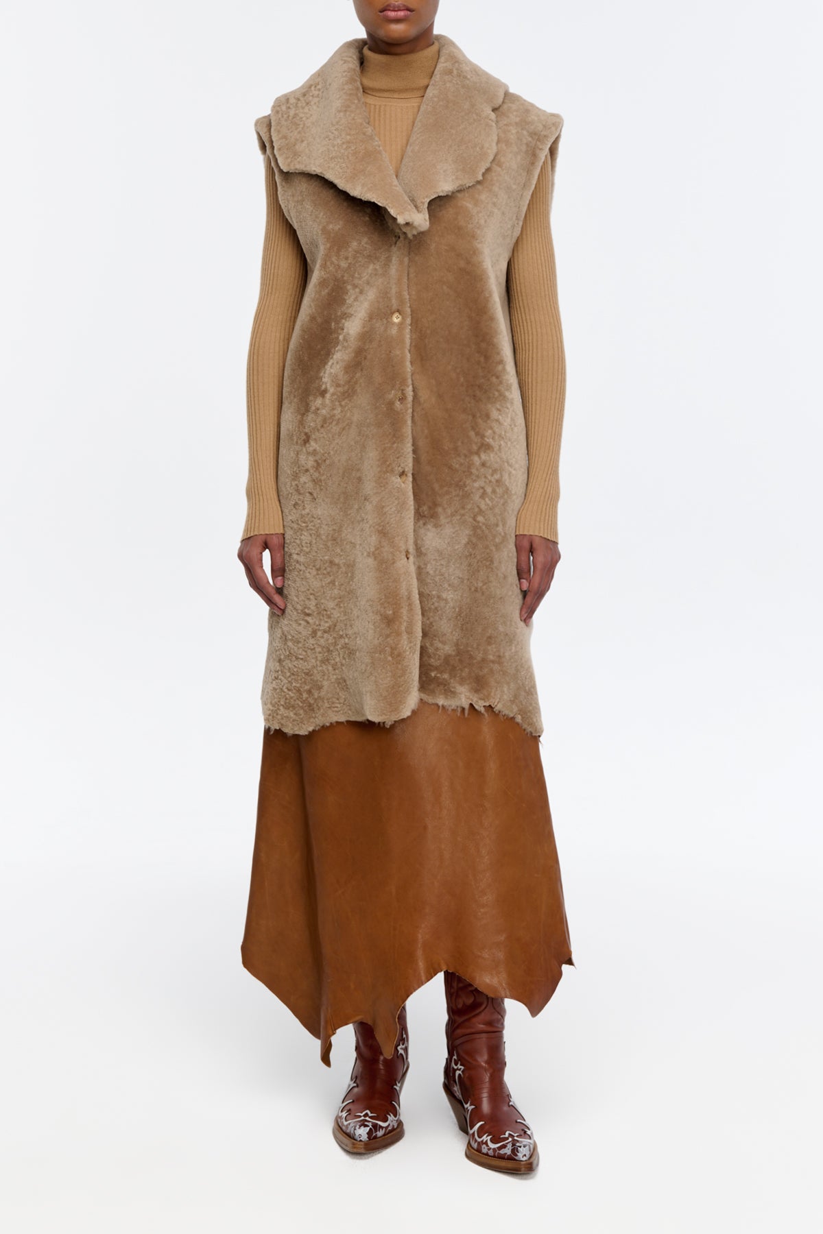 Diviner Jacket Liner in Champagne Shearling
