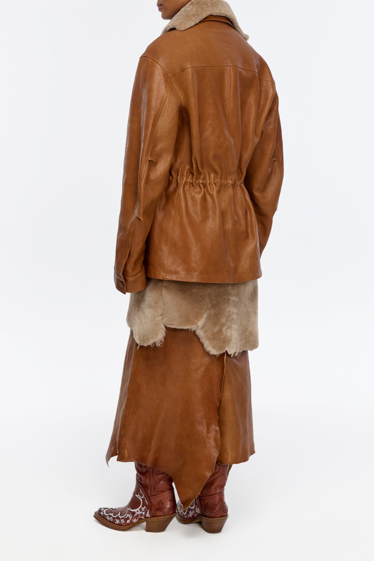 Darwin M65 Jacket in Cognac Vachetta Leather