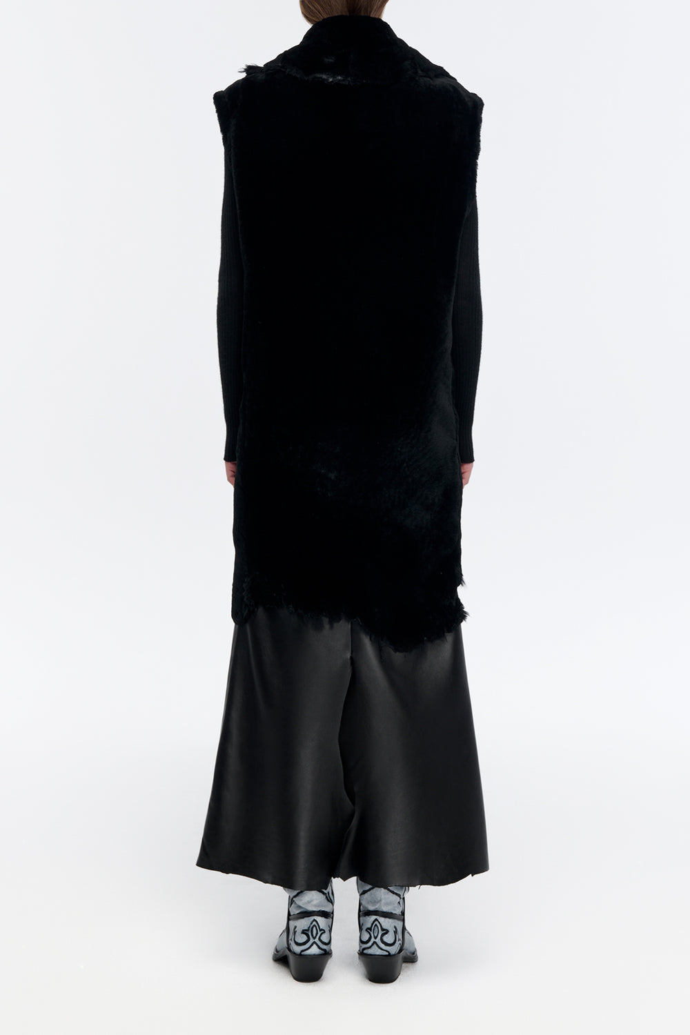 Diviner Jacket Liner in Black Shearling