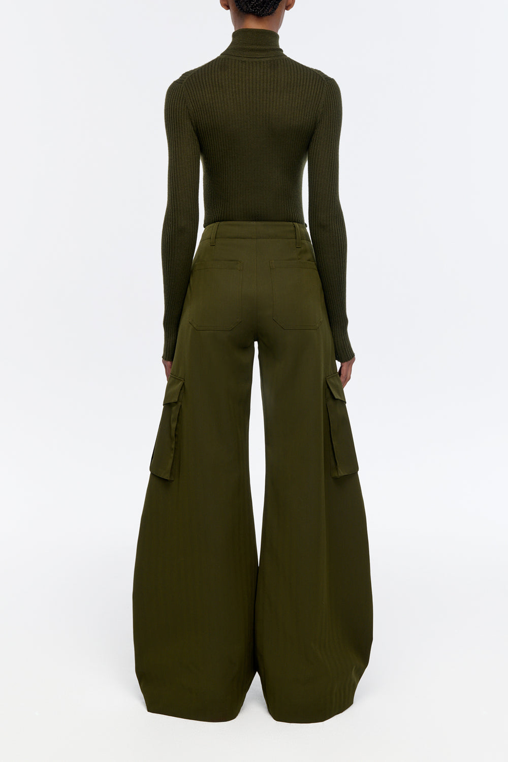 Eos Pant in Olive Virgin Wool