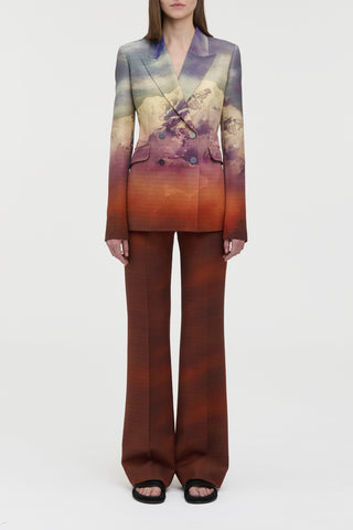 Vesta Flare Pant in Mountain Virgin Wool
